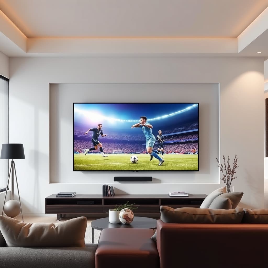 Tecnología sin reflejos e IA para ver fútbol: la apuesta de Samsung