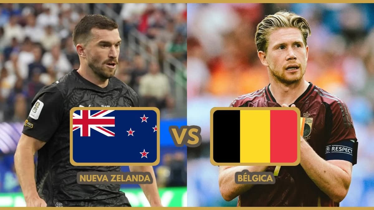 Nueva Zelanda vs Bélgica: duelo decisivo por la clasificación en el Mundial 2026
