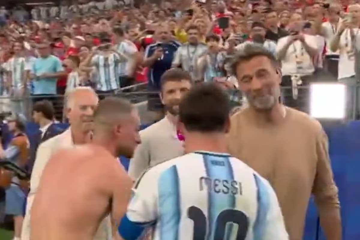 Klopp y Müller saludan a Messi tras el triunfo de Argentina en el Mundial 2026