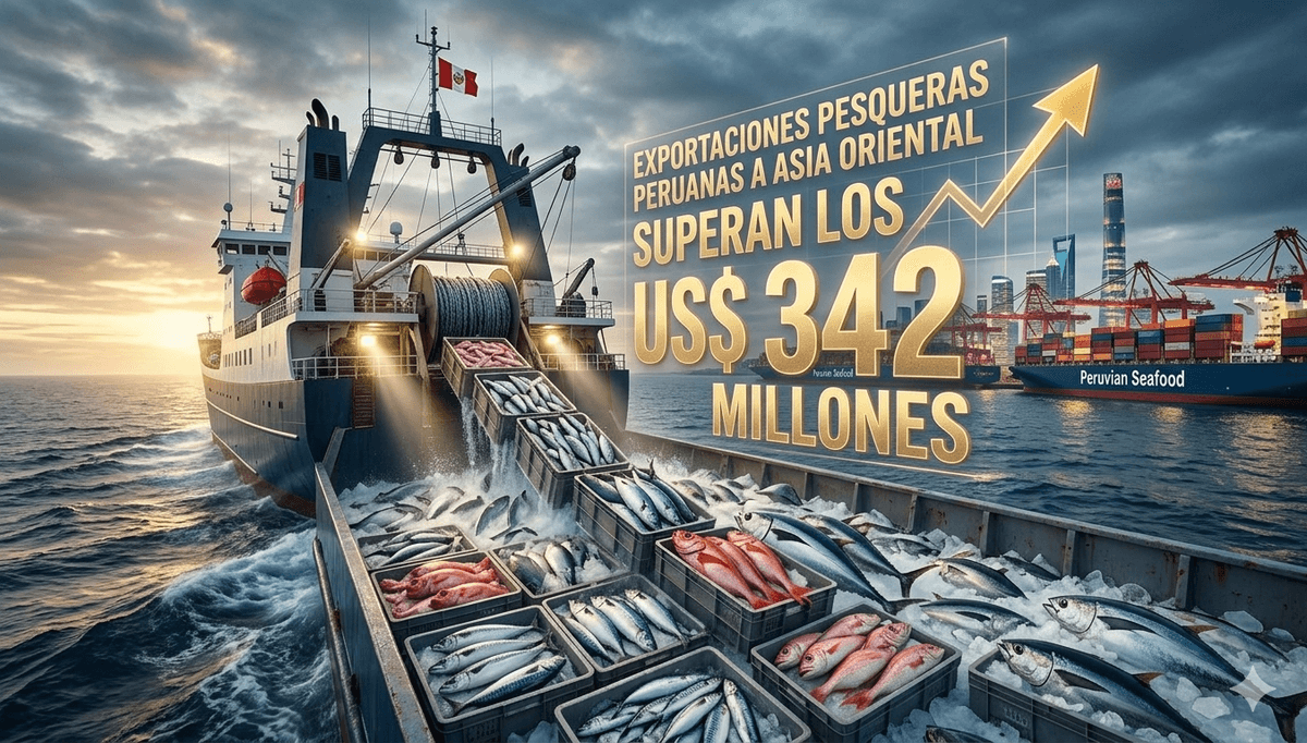 Exportaciones pesqueras peruanas a Asia Oriental superan los US$ 342 millones