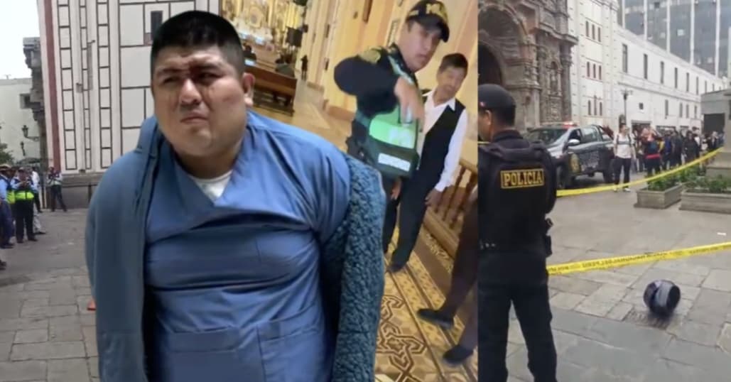 Balean a cambista dentro de la Basílica Nuestra Señora de la Merced en Lima