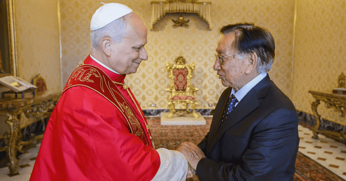 José Balcázar se reunió con el Papa León XIV en el Vaticano
