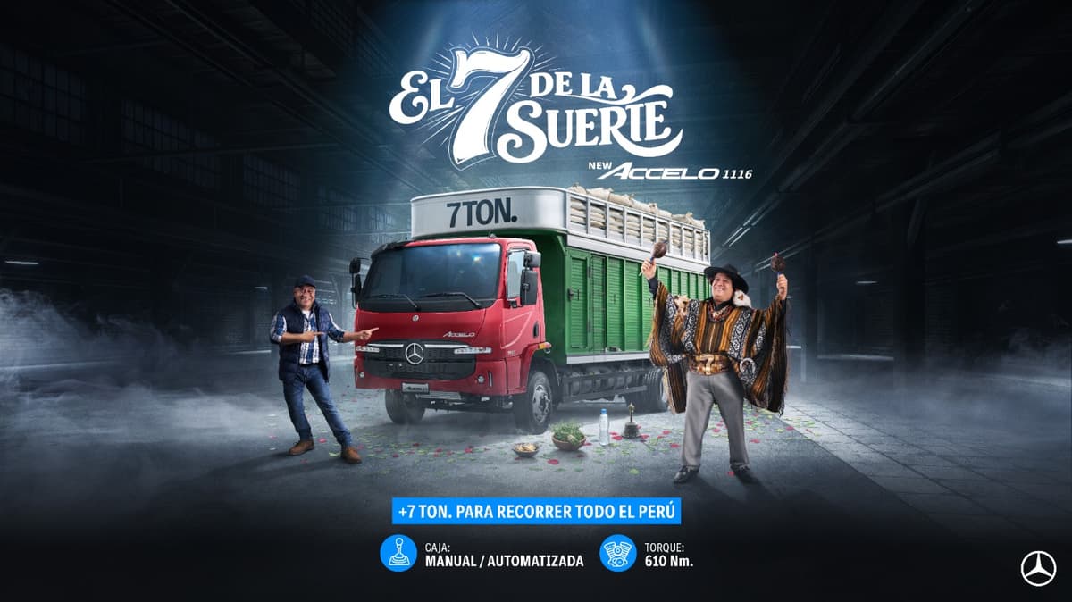 El divemotor presenta el New Accelo con la campaña El 7 de la suerte, en homenaje a un camionero peruano