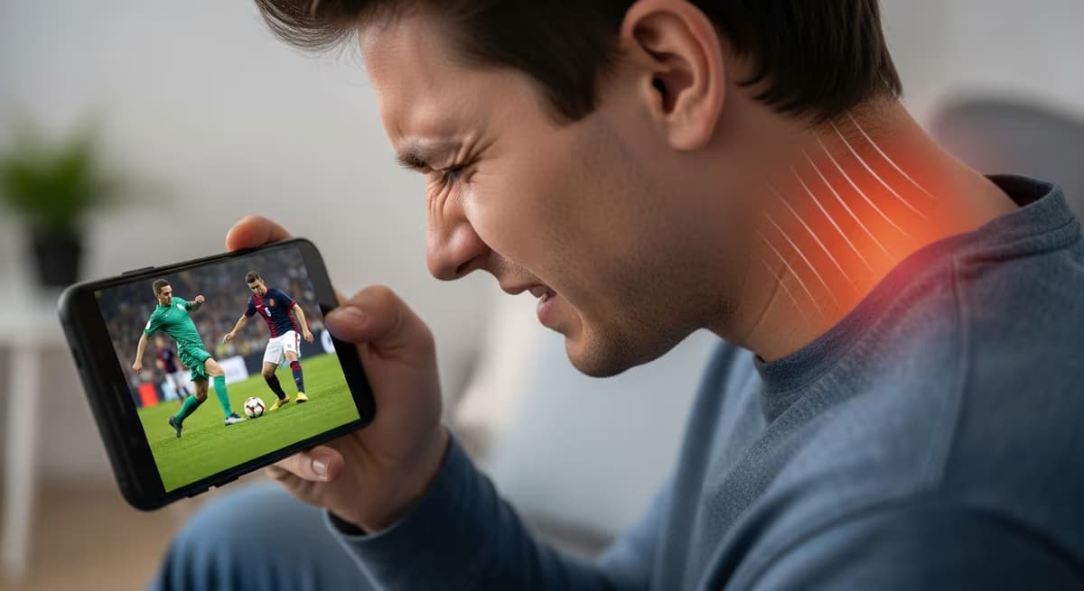 Especialistas advierten sobre lesiones cervicales por ver el Mundial 2026 desde el celular