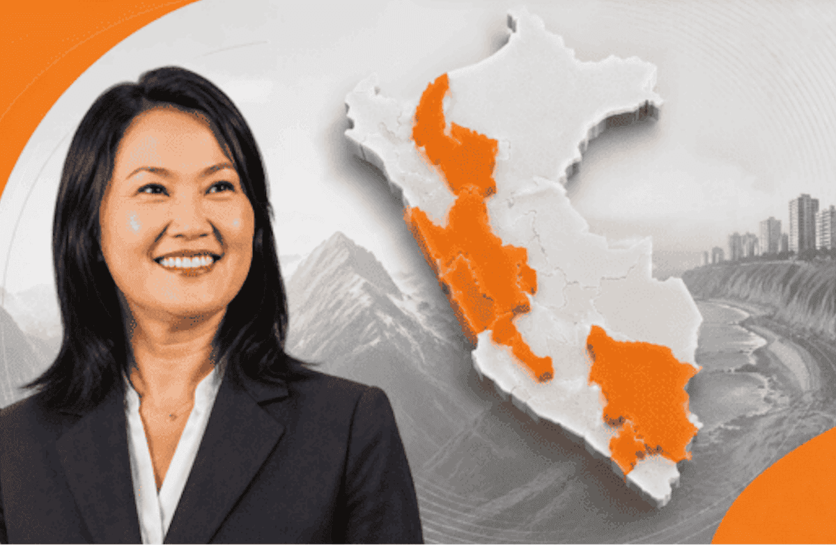 Keiko Fujimori obtiene mayoría en regiones del Perú