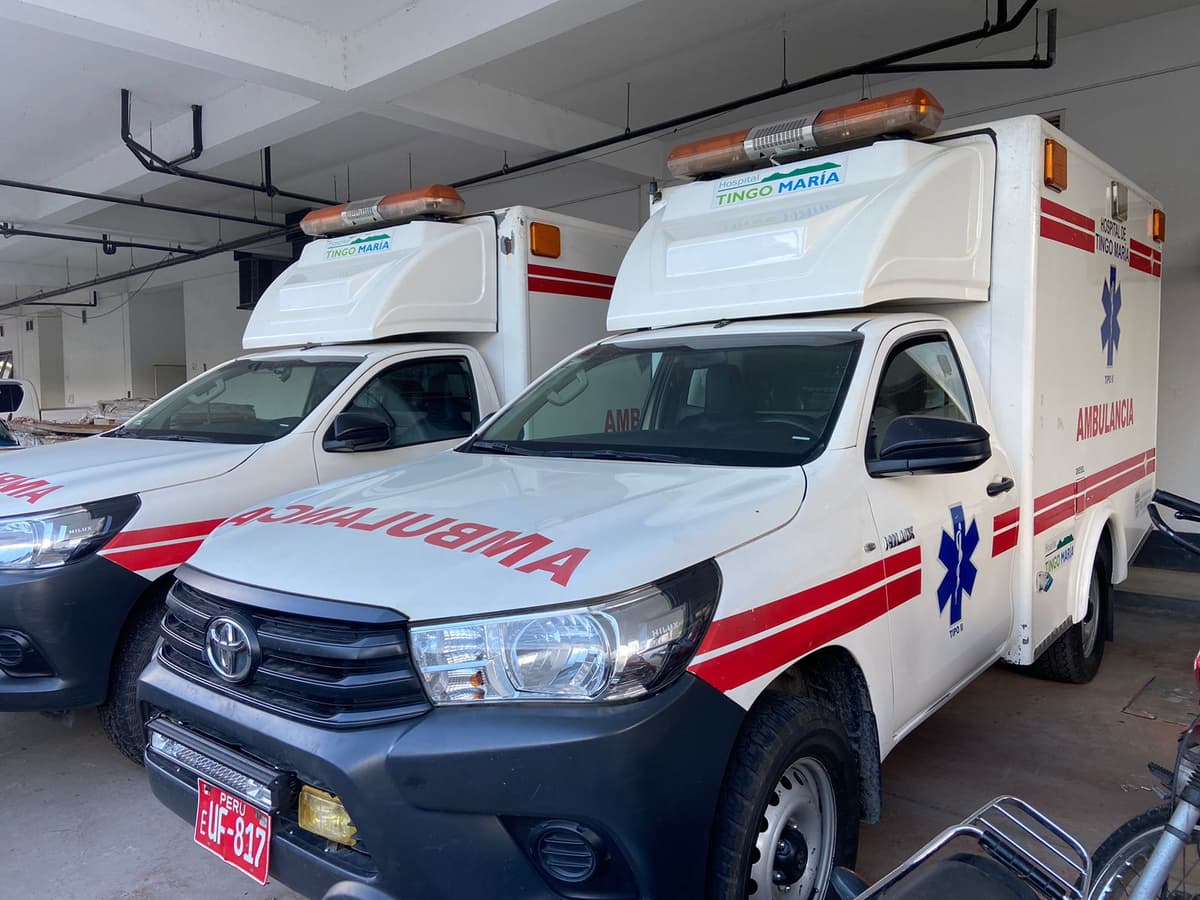 Ambulancias llegarán en tres lotes a Huánuco desde fines de julio