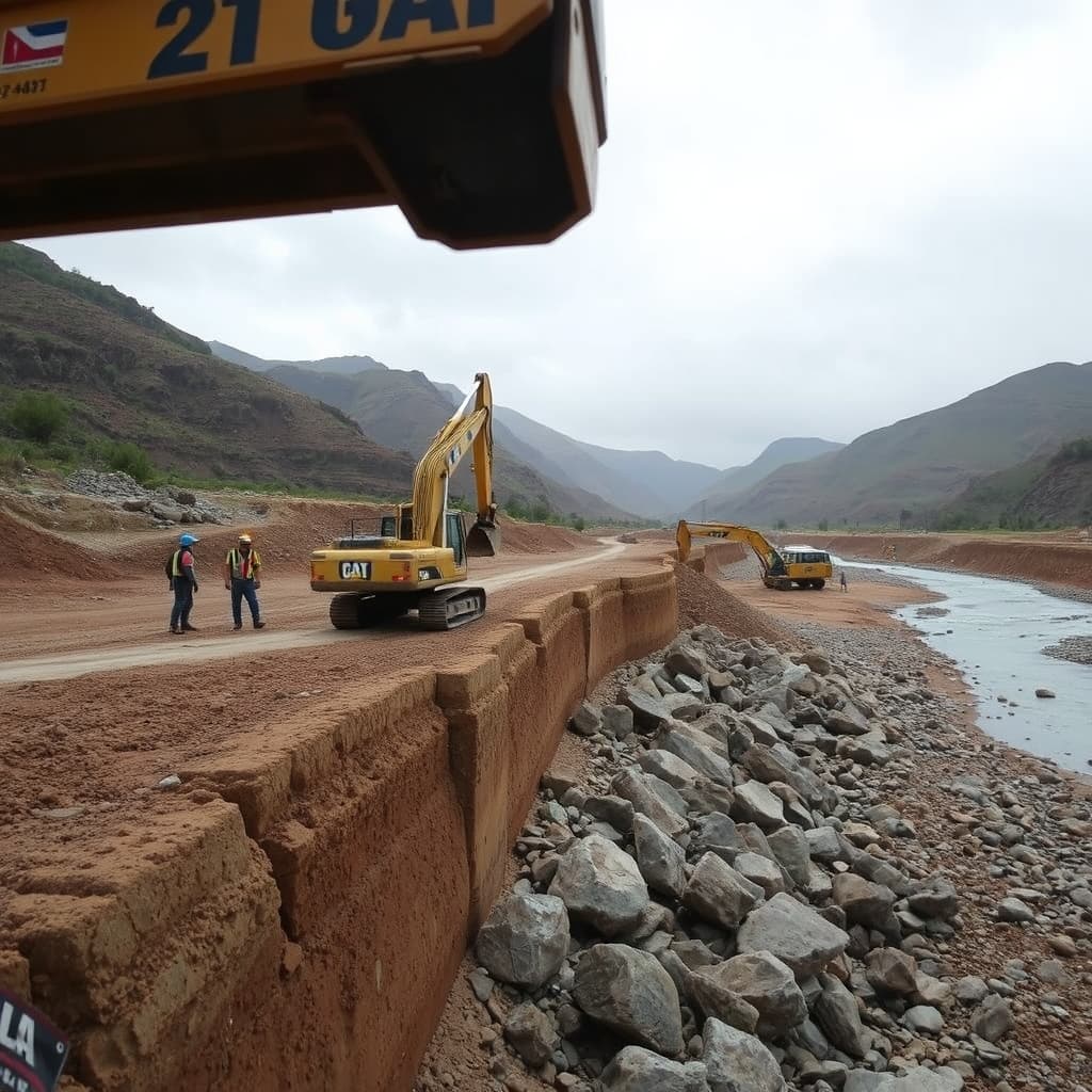 Chosica refuerza dique de contención en quebrada Vizcachera ante El Niño 2026-2027