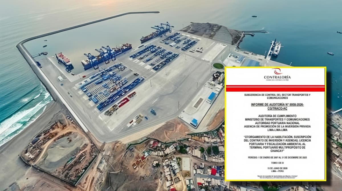 Contraloría observa beneficio tributario por más de S/ 527 millones en megapuerto de Chancay