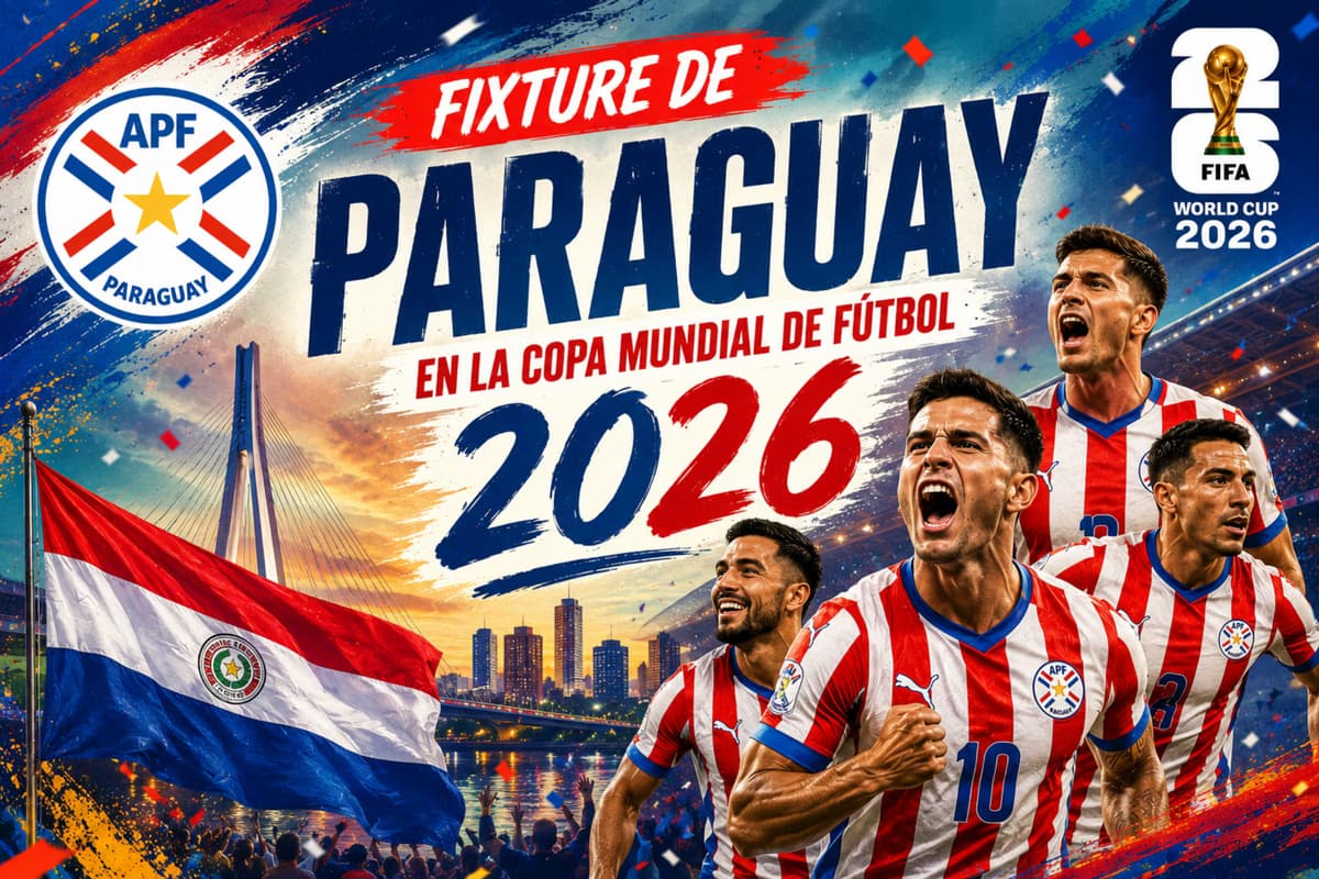 Fixture de Paraguay en el Mundial 2026: partidos, horarios y canales de TV