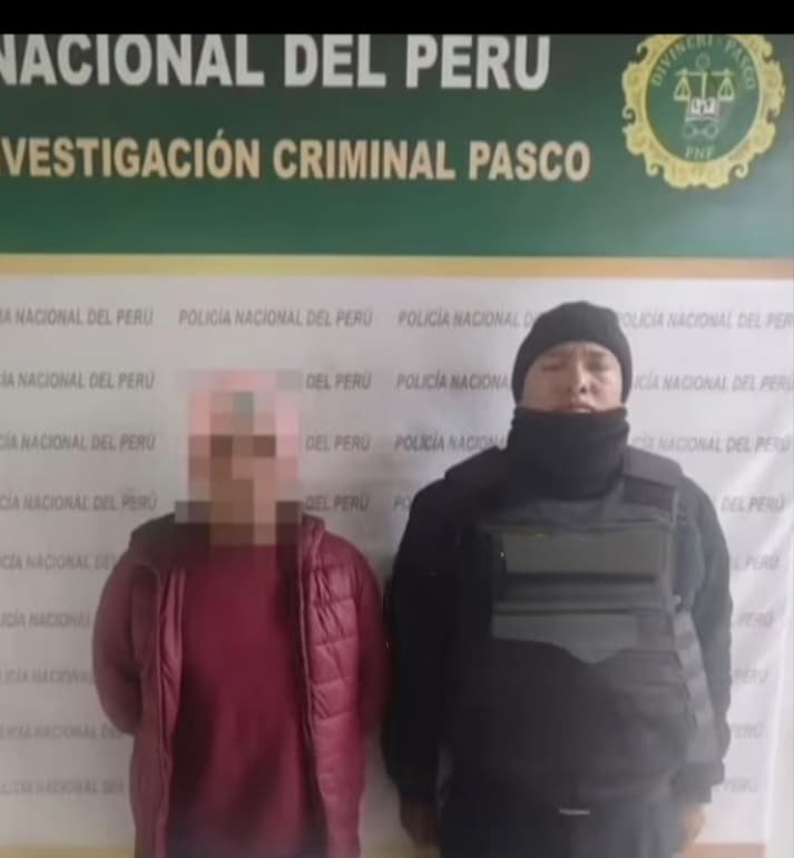DIVINCRI Pasco detiene a investigado por tentativa de feminicidio durante operativo en Yanacancha