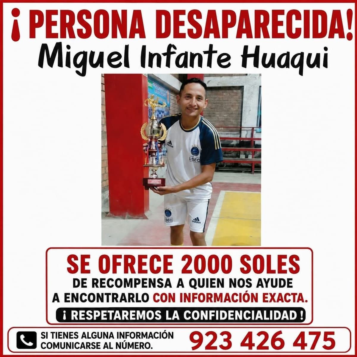 Ocho días sin Miguel Infante: familia denuncia falta de apoyo en búsqueda