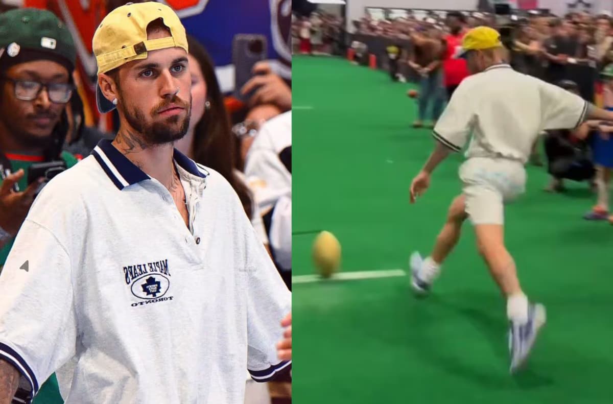 Justin Bieber anotó cinco penales seguidos en el Fanatics Fest 2026
