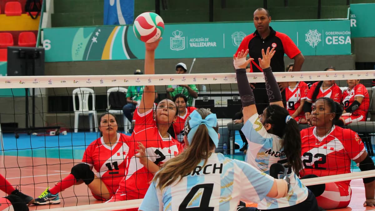 Perú vence 3-0 a Argentina y clasifica a la final del vóley sentado en los Parasuramericanos Valledupar 2026