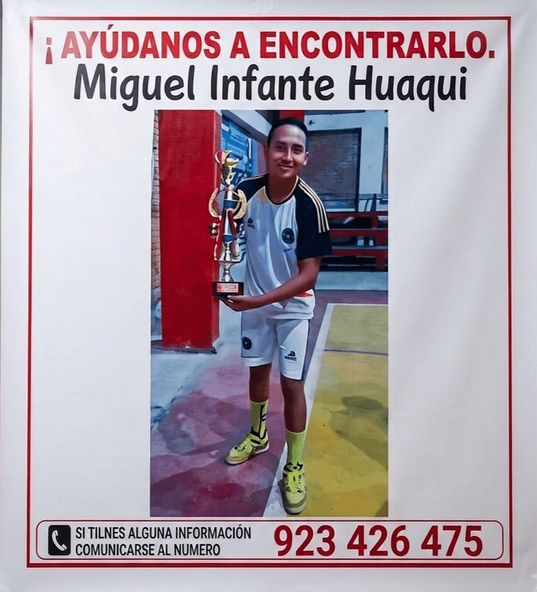 Padre de Miguel Infante exige acelerar investigación tras más de un mes de desaparición