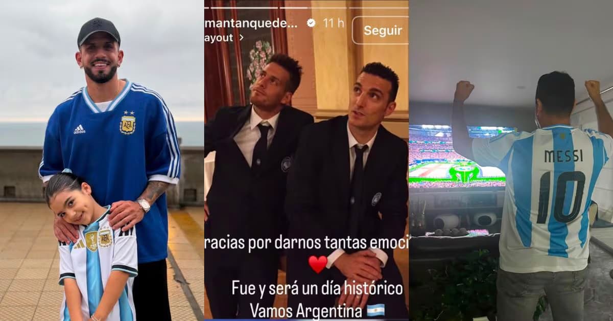 Futbolistas y exjugadores argentinos en Perú celebraron el pase a la final del Mundial 2026