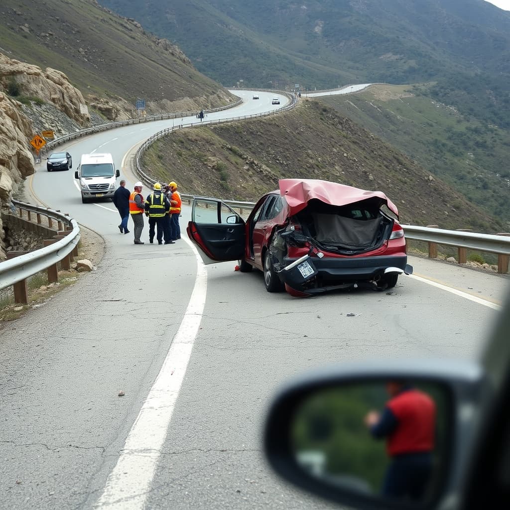 Choque frontal en Carretera Central deja conductor herido en Ollusca, Parco