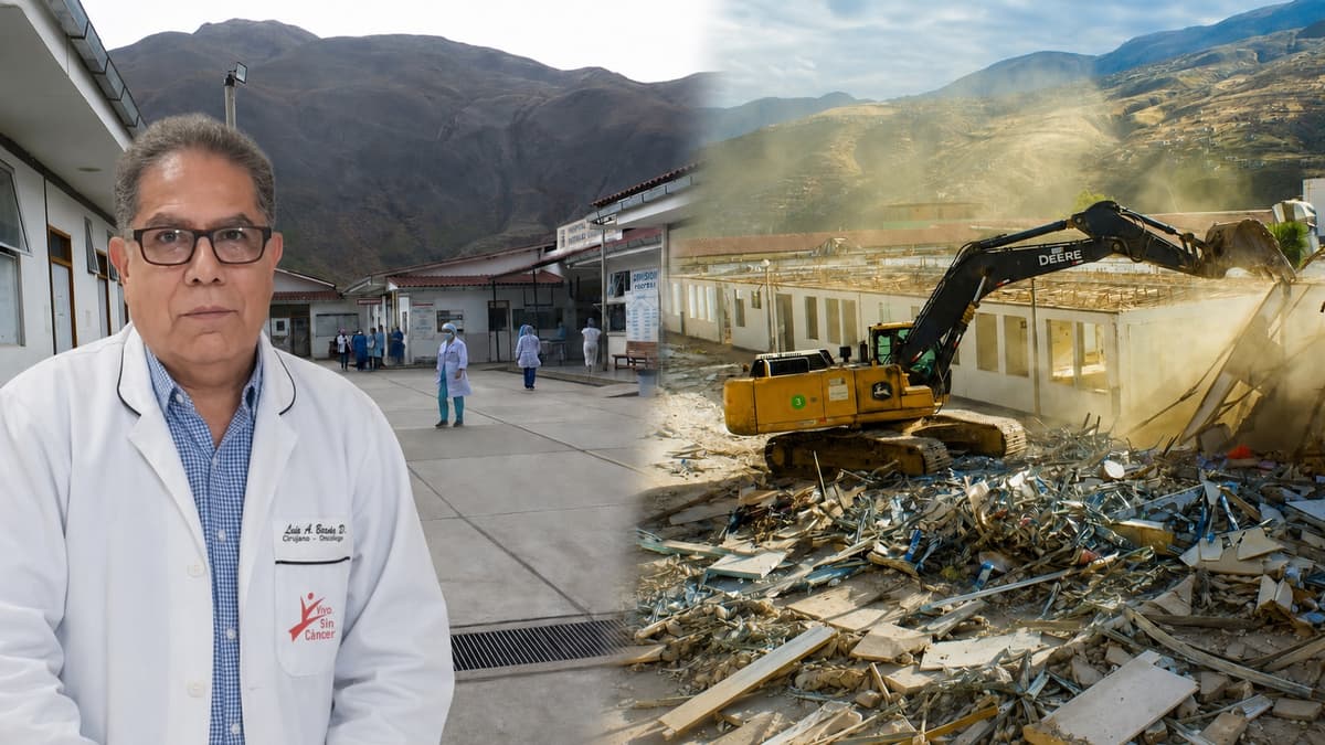 Colocan primera piedra del hospital oncológico sin expediente técnico concluido