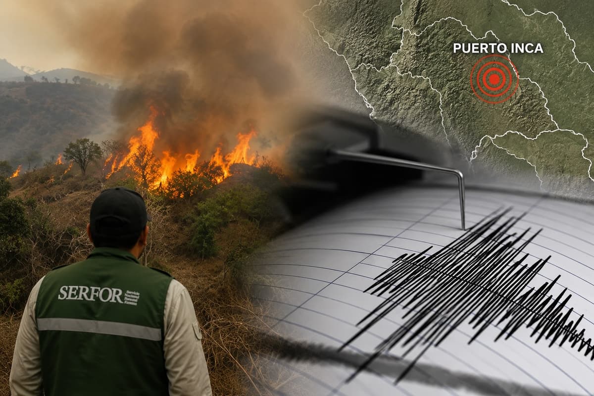 Huánuco registró 365 focos de calor y dos sismos durante julio