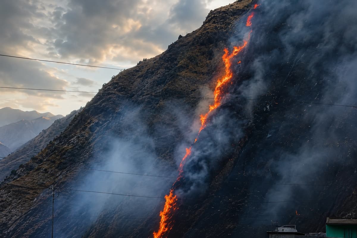 Huánuco registra tres incendios forestales al iniciar la temporada seca