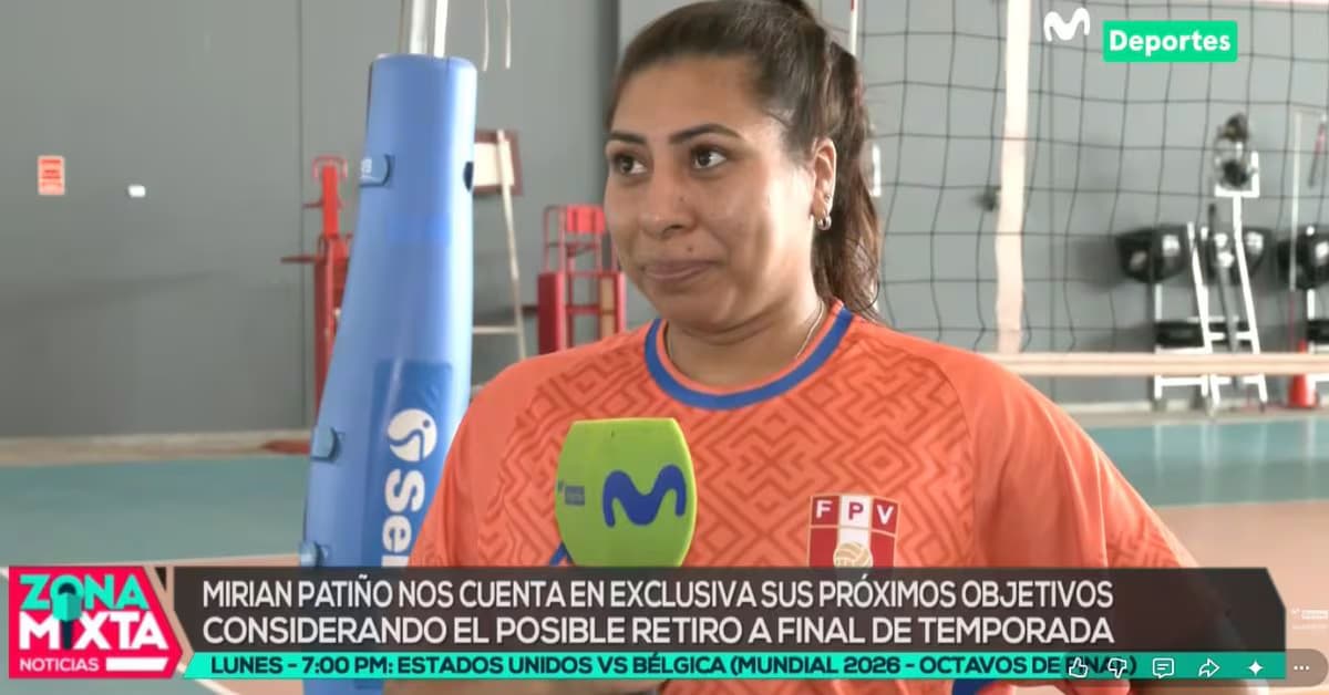 Mirian Patiño confirma que su retiro del vóley sería esta temporada: 'Quiero ser mamá'