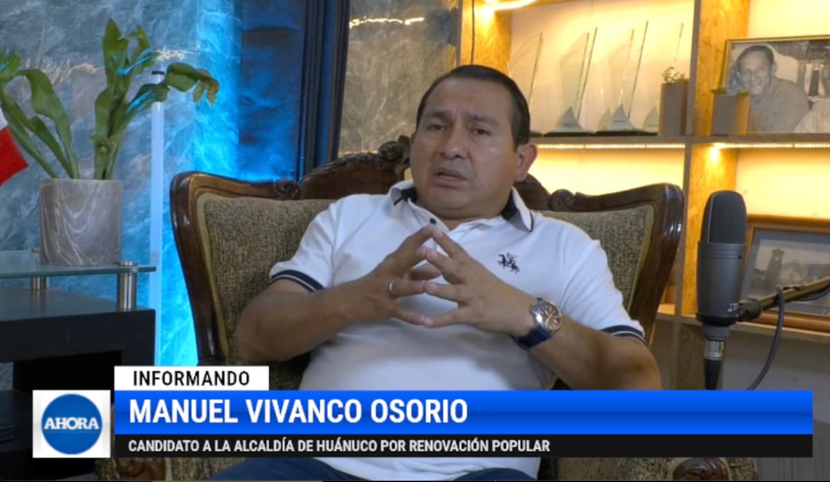 Candidato Manuel Vivanco promete agua permanente, títulos, feria gratuita y balón de gas a S/15