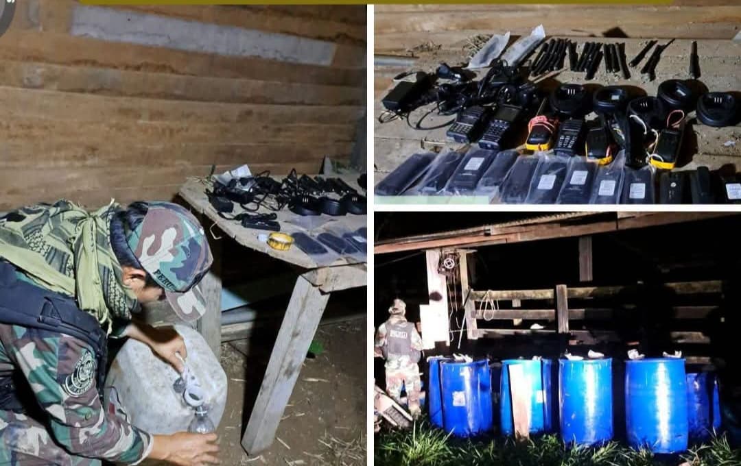 Decomisan más de tres toneladas de insumos químicos en Puerto Inca