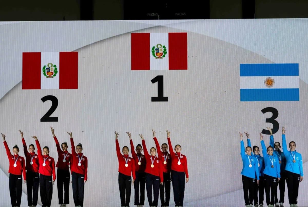 Perú gana oro y plata en trío senior del Sudamericano de Gimnasia Aeróbica 2026
