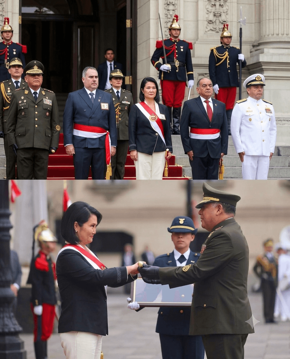Keiko Fujimori asume la Presidencia bajo resguardo policial durante la Gran Parada Militar
