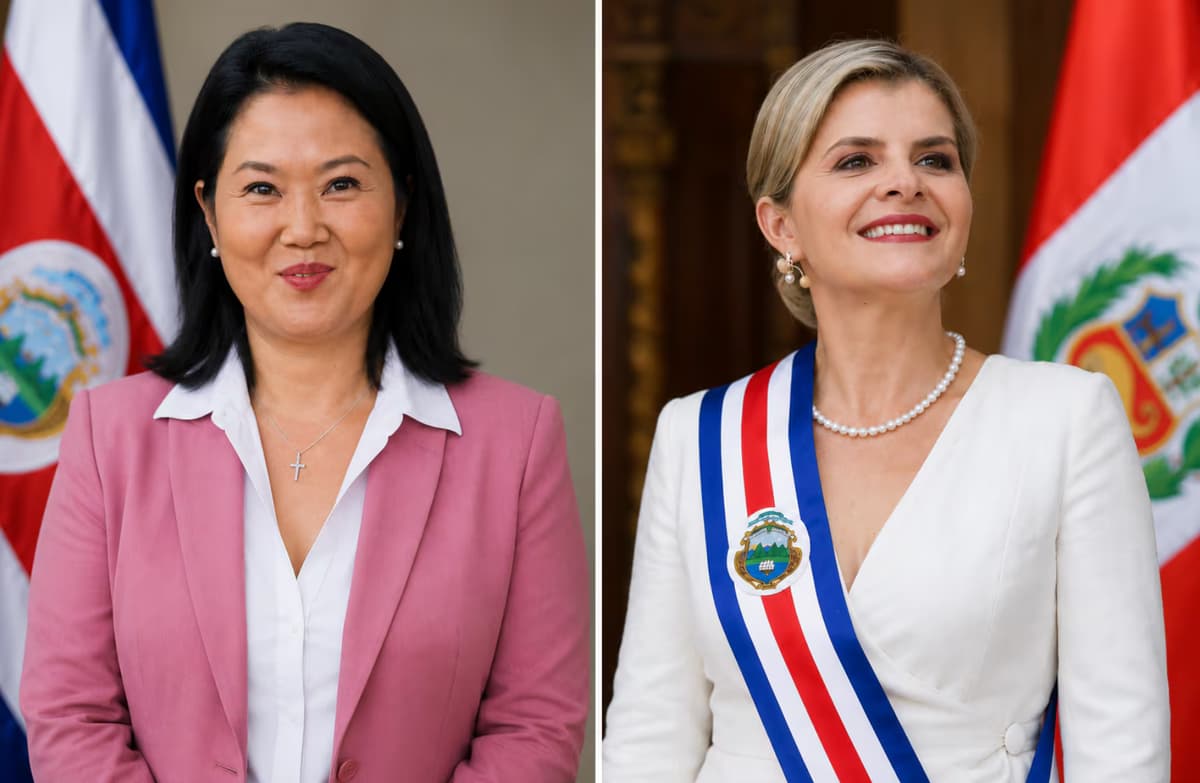 Keiko Fujimori recibe felicitación de presidenta de Costa Rica y acuerdan cooperación bilateral