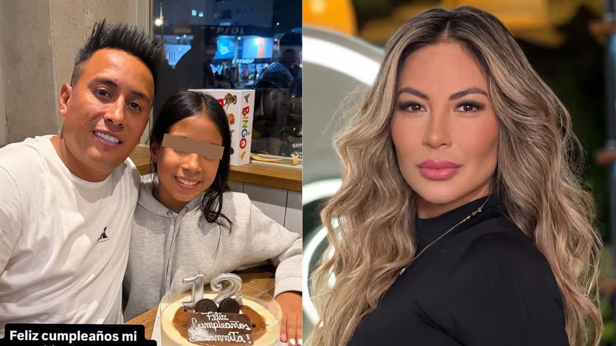 Christian Cueva reaparece con torta en cumpleaños de su hija tras reclamo de Pamela López