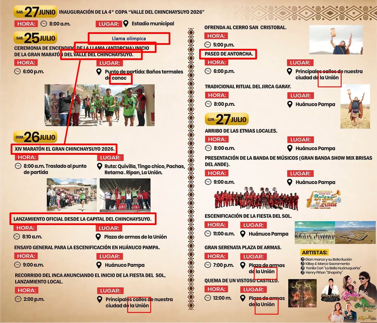 Programa de Semana Turística de Dos de Mayo desata críticas por errores de edición