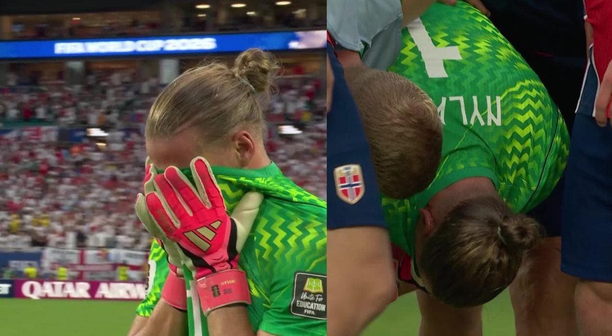 El arquero Nyland se quebró en llanto tras eliminación de Noruega del Mundial 2026