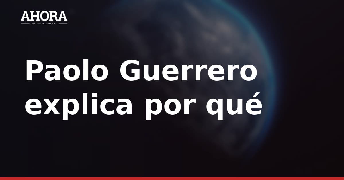 Paolo Guerrero explica por qué no marca goles: "El profe me pide jugar retrasado"