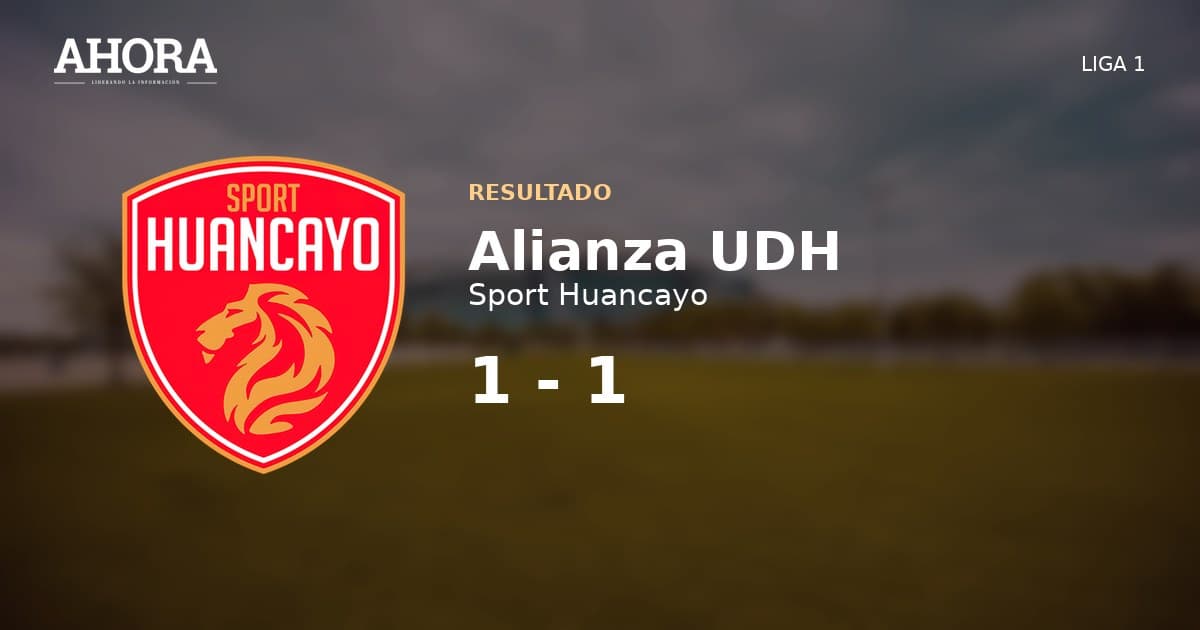 Alianza UDH empató 1-1 con reserva de Sport Huancayo en Liga 2