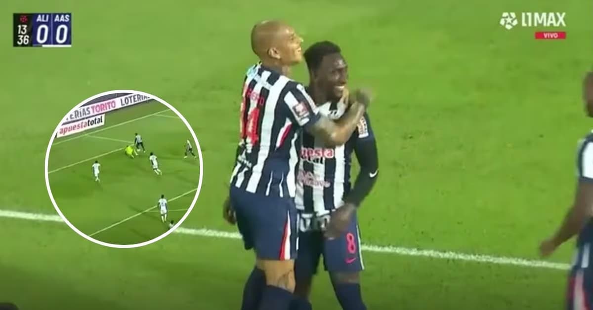 Eryc Castillo eludió al arquero y abrió el marcador para Alianza Lima ante Alianza Atlético