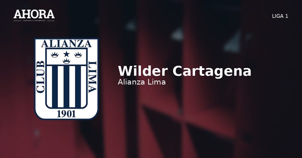 Wilder Cartagena señaló que Alianza Lima tiene prioridad para su regreso a la Liga 1