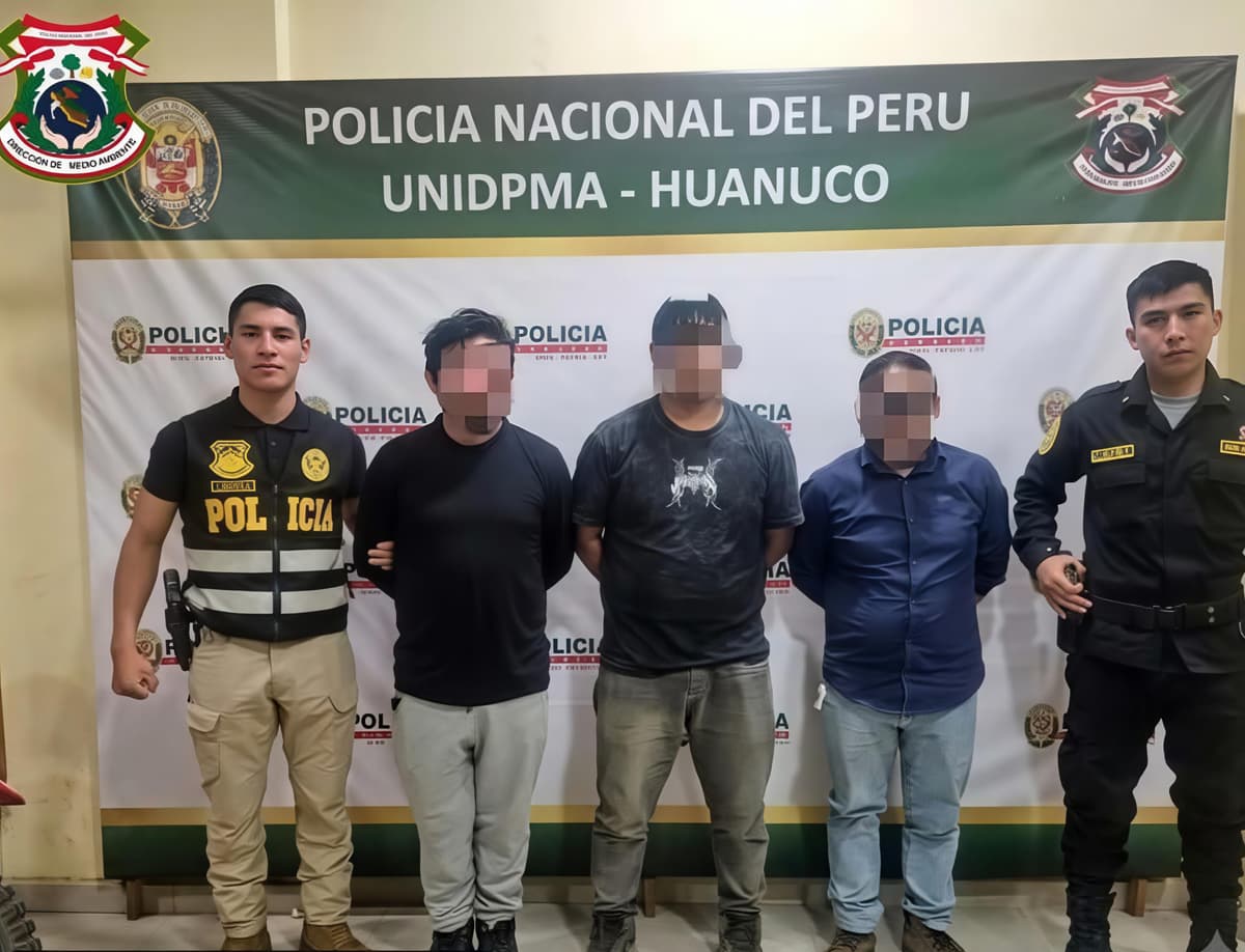 Golpe a la minería ilegal en Acomayo: tres detenidos y maquinaria millonaria incautada