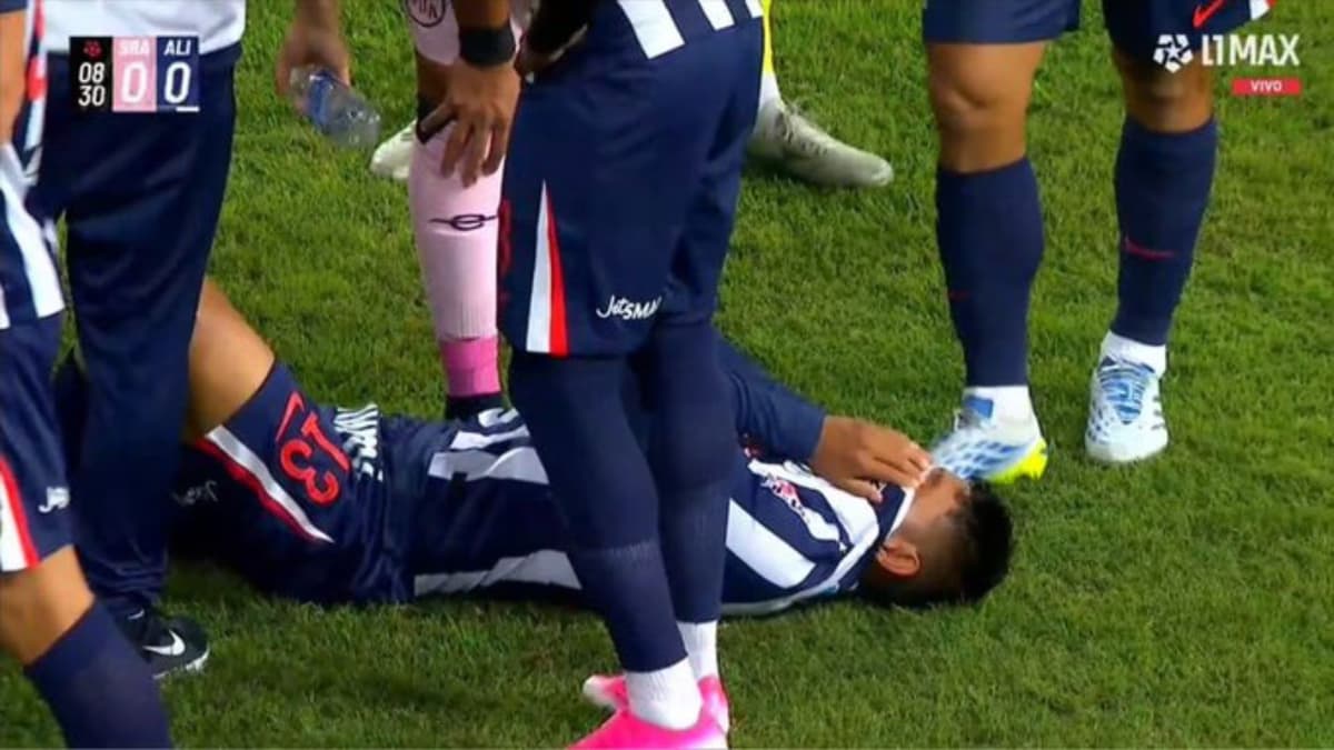 Marco Huamán sufrió lesión al tobillo tras fuerte entrada de Nequecaur en Alianza Lima vs Sport Boys