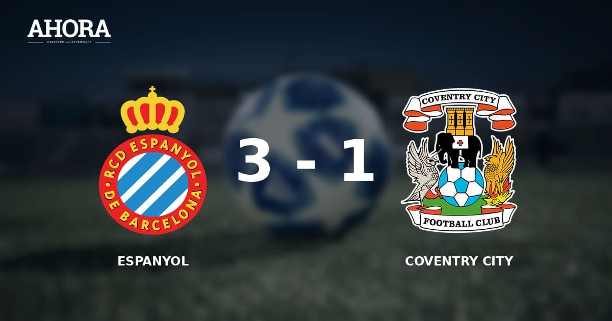 Espanyol cae 3-1 ante Coventry y cierra su pretemporada con un toque de atención