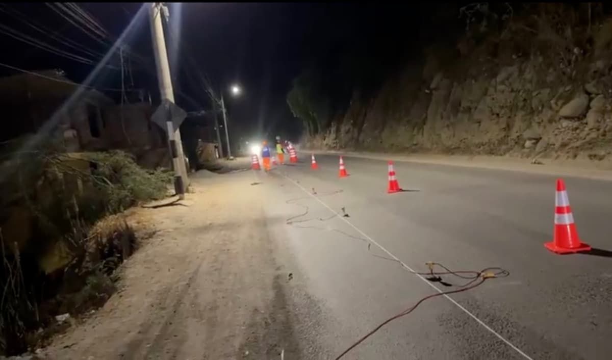 Estudios geofísicos avanzan en 12 kilómetros de vía cuatro carriles