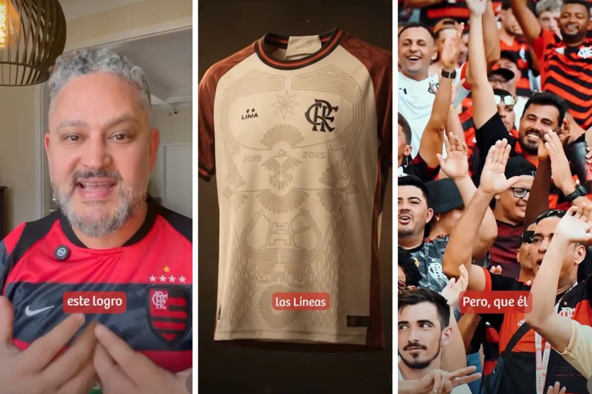 Flamengo presenta camiseta inspirada en las Líneas de Nasca en homenaje al Perú