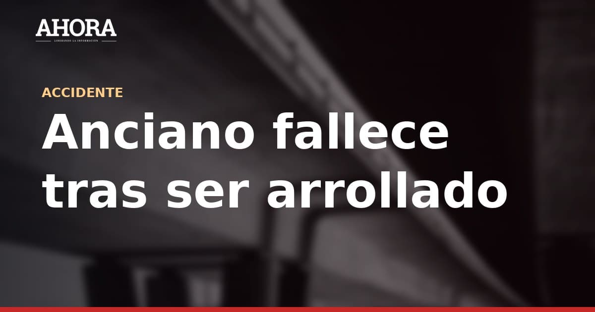 Anciano fallece tras ser arrollado por tren en Chaclacayo