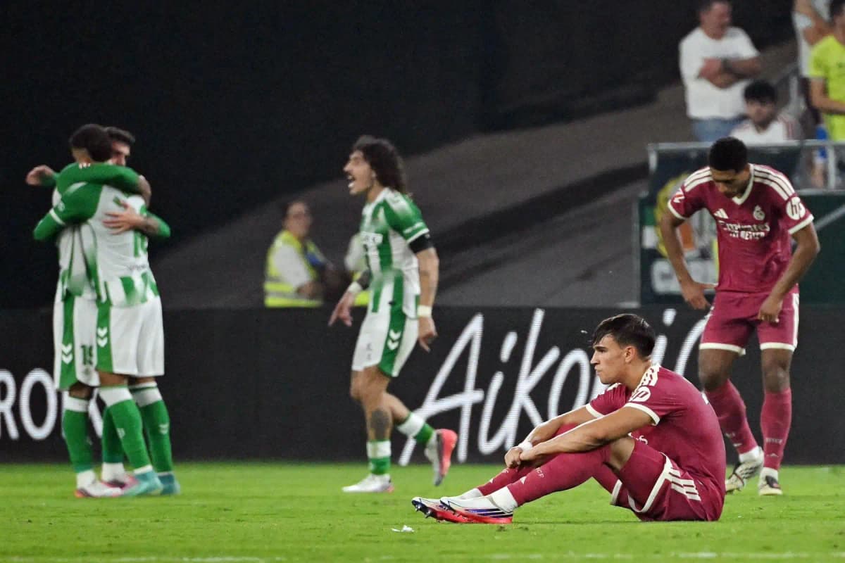 Real Madrid cae 1-0 ante Betis y sufre su primera derrota en La Liga