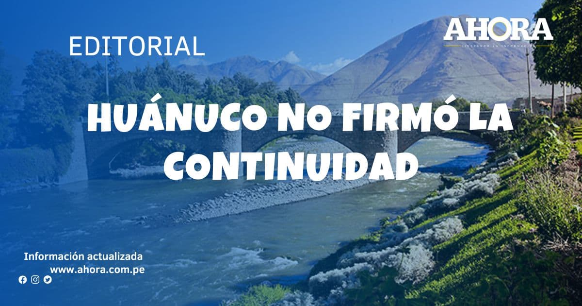 Huánuco no firmó la continuidad