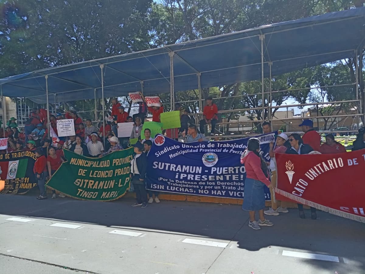 Trabajadores municipales denuncian intento de eliminar pactos colectivos y anuncian lucha nacional
