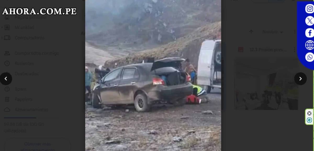 Dos muertos y trece heridos en triple choque cerca de minera Antamina