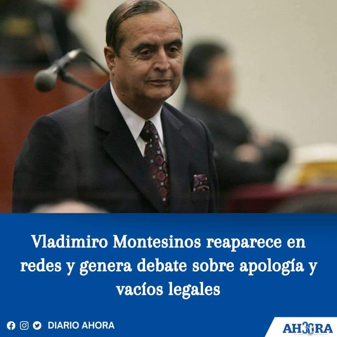 Vladimiro Montesinos reaparece en redes y genera debate sobre apología y vacíos legales