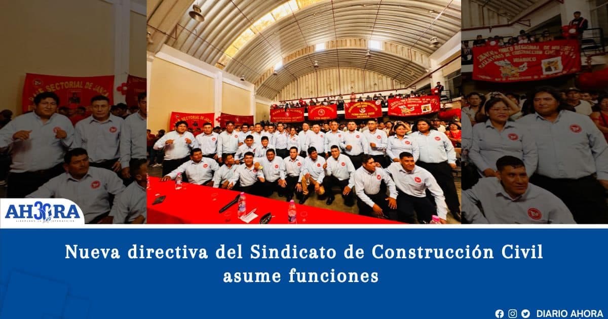 Nueva directiva del Sindicato de Construcción Civil asume funciones