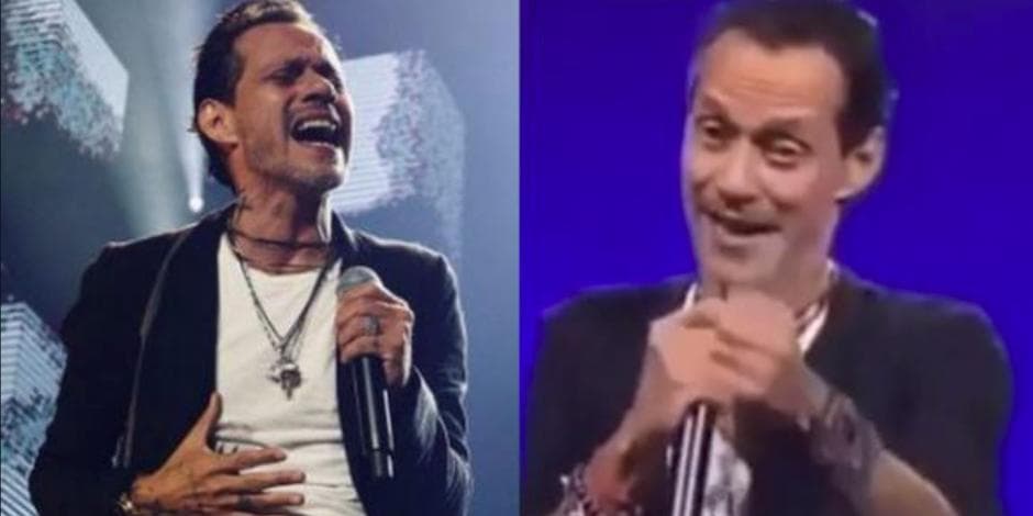 Marc Anthony levanta diversos comentarios por mover la madíbula en concierto de forma extraña