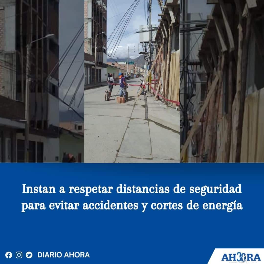 Instan a respetar distancias de seguridad para evitar accidentes y cortes de energía